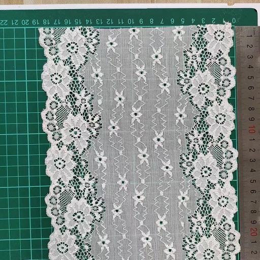 How do you sew stretch lace trim?