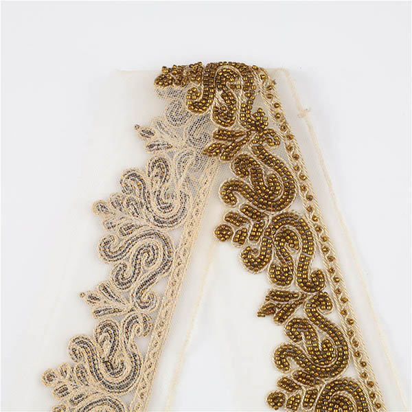 Embroidery Beads Mesh Lace Trim