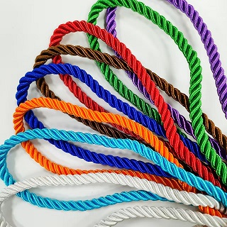 polyester silk rope twisted cord