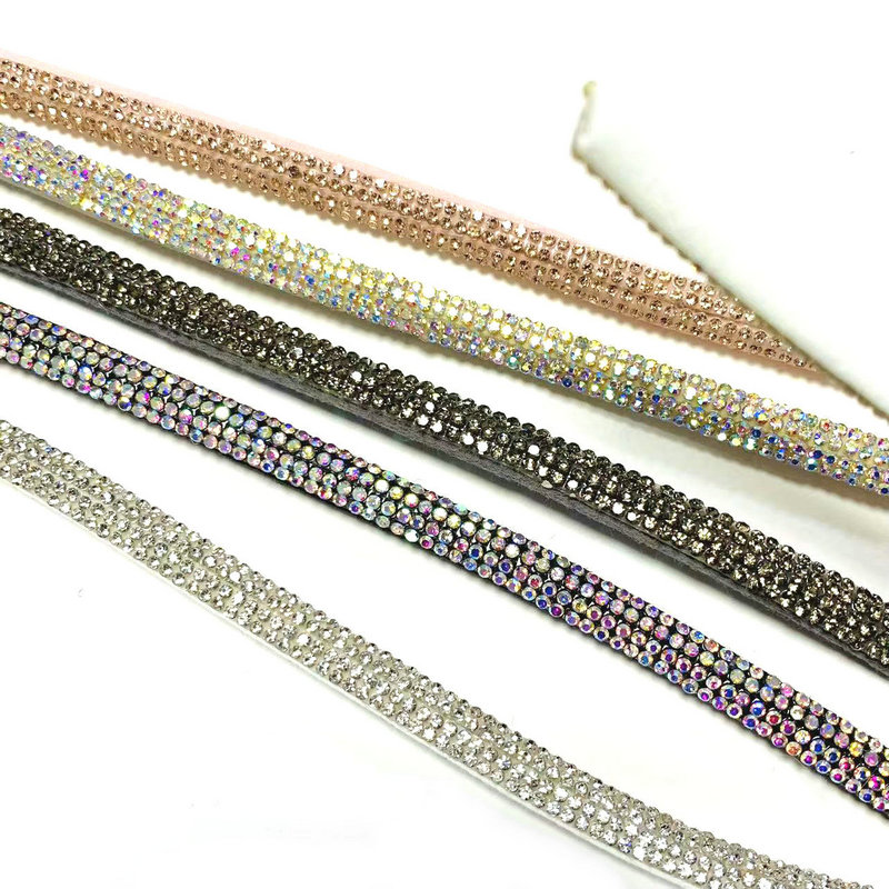 Rhinestone sandal strip